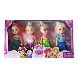 Set X 4 Princesas Muñecas My Sweet Fashion Beatiful 8066 (Entrega Inmediata)