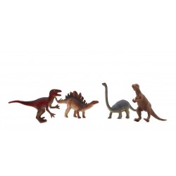 Set De Dinosaurios X4 Macizos 15cm Animales Pesebre Maqueta (Entrega Inmediata)