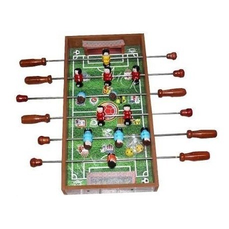 Futbolin Madera Juego Fútbol Niños Equipos Colombianos 60cm (Entrega Inmediata)