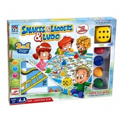 Tapete Gigante 130cm 2en1 Serpientes Escaleras Parchis 8100 (Entrega Inmediata)
