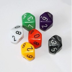 Juego Dados 10 Caras X6 Und Dados Juegos De Rol Mesa Casino (Entrega Inmediata)