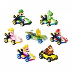 Colección Hot Wheels Mario Kart X5 Figuras Ref. Gbg25 (Entrega Inmediata)