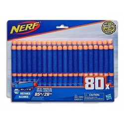 Repuesto Dardos Nerf Elite Hasta 26m X80 Hasbro E6105 (Entrega Inmediata)