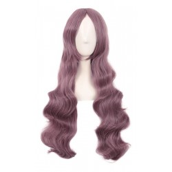 Peluca Cosplay Ondulada 80cm Kanekalon Lilac Pop (Entrega Inmediata)