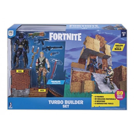 Figura Fortnite Tubo Builder Set Raven Jonesy (Entrega Inmediata)