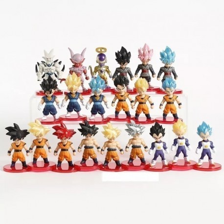 Set X 21 Figuras Dragon Ball Colecion Freezer Goku Vegeta (Entrega Inmediata)