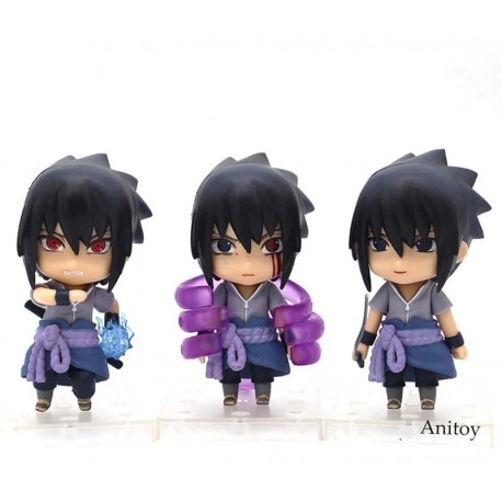 Figura Sasuke Poderes Colección X3 Naruto Anime + Obsequio (Entrega Inmediata)