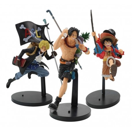 One Piece Monkey Luffy Ace Sabo Colección 3 Figuras En Bolsa (Entrega Inmediata)