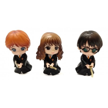 Harry Potter Hermione En Escoba Colección 3 Figuras En Bolsa (Entrega Inmediata)