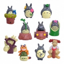 Mi Vecino Totoro Colección 10 Figuras En Bolsa (Entrega Inmediata)