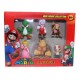 Super Mario Bros Peach Dixie Colección 6 Figuras En Caja (Entrega Inmediata)