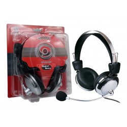 Audífonos Diadema Metálica Con Micrófono Super Bass Cable 2p (Entrega Inmediata)