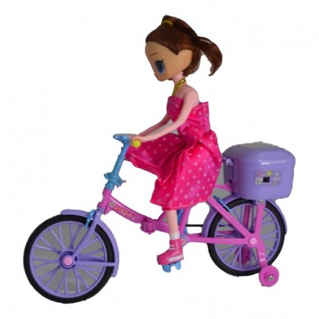 Muñeca Bicicleta Movimiento Con Luces Y Sonido Juguete Niña (Entrega Inmediata)