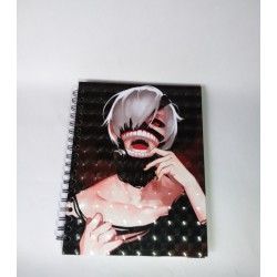 Cuaderno 80 Hojas Holográfico Tokyo Ghoul Pasta Dura. (Entrega Inmediata)