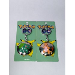 Bulbasaur Y Charmander Giratorios Metálico (Entrega Inmediata)