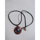 Avengers Collar Escudo Capitán América Metálico Relieve (Entrega Inmediata)