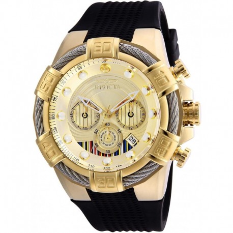Reloj Invicta 26271 Hombre Star Wars Quartz Chronograph Gold (Importación USA)