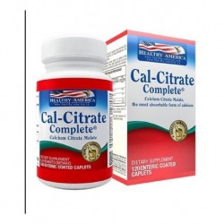 Cal-citrate X 120 Tabletas Citrato De Calcio Healthy America (Entrega Inmediata)