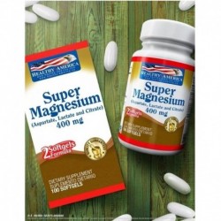 Super Magnesium Formula X 400 Mg X 100 Soft - Healthy Americ (Entrega Inmediata)
