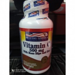 Vitamina C 500mg + With Rose Hips 100 Softgels Healthy (Entrega Inmediata)