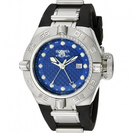 Reloj Invicta 1155 Hombre Subaqua Noma IV GMT Blue Dial Blac (Importación USA)