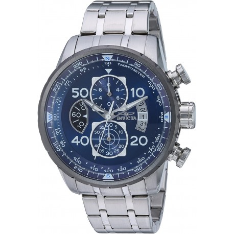 Reloj Invicta 22970 Hombre Aviator Quartz with Stainless-Ste (Importación USA)