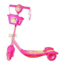 Scooter Patineta Princesas Niñas Luces Canasta 3 Rue Rosada (Entrega Inmediata)
