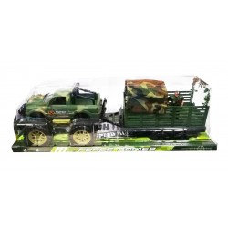 Carro Jeep Militar Con Remolque Carga Soldado Ref. 363f-12 (Entrega Inmediata)