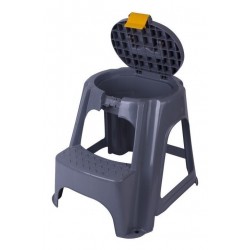 Butaco - Escalera Plastico Rimax Tapa Organizadora Negro (Entrega Inmediata)
