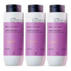 3 Shampoo Matizador Rubio O Con Canas Lumina Natura (Entrega Inmediata)