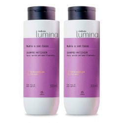 2 Shampoo Matizador Rubio O Con Canas Lumina Natura (Entrega Inmediata)
