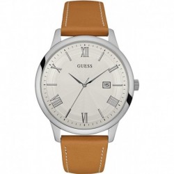 Reloj Guess W0972G1 Hombre Leather Brown-Beige (Importación USA)