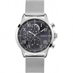 Reloj Guess W1310G1 Hombre Porter Silver 44mm Steel Bracele (Importación USA)