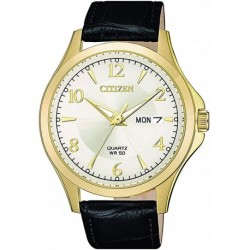 Reloj Citizen 30259806 Quartz Silver Dial Black Leather Hombre BF2003-25A