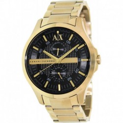 Reloj Armani AX2122 Exchange Black Dial Gold PVD Hombre