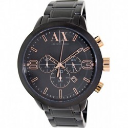 Reloj Armani AX1350 Exchange Atlc Chronograph Black Dial Ion-Plated Hombre