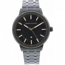 Reloj Armani AX1465 Exchange Hombre Maddox Analog-Quartz with Stainless-Steel-Plated Strap, Black, 22