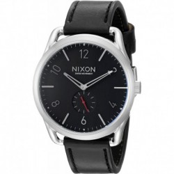 Reloj Nixon A465008 Hombre C45 Leather Analog Display Swiss Quartz Black