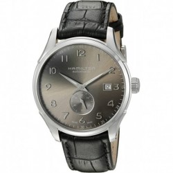 Reloj Hamilton H42515785 Hombre 'Jazzmaster' Swiss Automatic Stainless Steel and Black Leather Casual