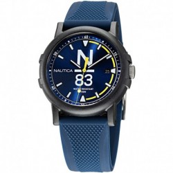 Reloj Nautica NAPEPS101 Hombre Quartz Silicone Strap, Blue, 20 Casual