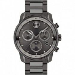 Reloj Movado 3600743 Hombre Swiss Quartz with Stainless Steel Strap, Grey, 21.95