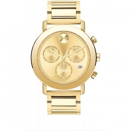 Reloj Movado 3600682 Hombre Swiss Quartz with Stainless Steel Strap, Yellow Gold, 22