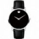 Reloj Movado 0607312 Classic Museum Black Dial Leather Strap Hombre