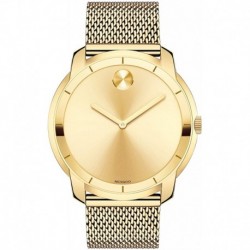 Reloj Movado 3600373 Hombre Swiss-Quartz with Gold-Plated-Stainless-Steel Strap, 22