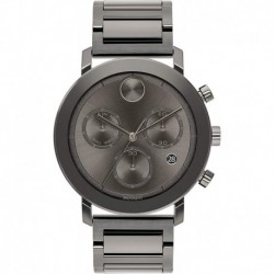 Reloj Movado 3600685 Hombre Swiss Quartz with Stainless Steel Strap, Grey, 22