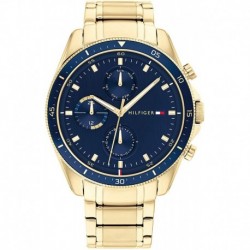 Reloj Tommy Hilfiger 1791834 Hombre Quartz with Stainless Steel Strap, Gold, 22