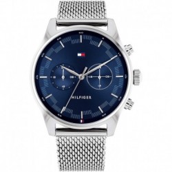 Reloj Tommy Hilfiger 1710420 Hombre Quartz with Stainless Steel Strap, Silver, 22