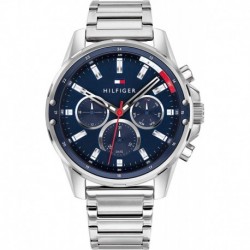 Reloj Tommy Hilfiger 1791788 Hombre Quartz with Stainless Steel Strap, Silver, 21