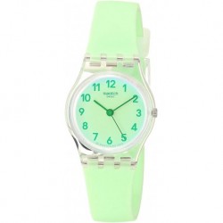 Reloj LK397 Swatch Essentials Quartz Silicone Strap, Green, 12 Casual