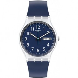 Reloj GE725 Swatch Gent Standard Quartz bio-sourced Material Strap, Blue, 16 Casual